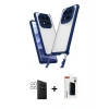MARSİLYAN™- Redmi Note 14 Pro 4G Kılıf Ufuk Klasik - Şeffaf Hayalet Polymer Nano Ekran Koruyucu + PVD Metal Kamera Lens - GS