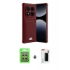 MARSİLYAN™- Redmi Note 14 Pro 4G Kılıf Vadi Çizgi Prime - Şeffaf Hayalet Polymer Nano Ekran Koruyucu + Gümüş Raze Metal Kamera Lens