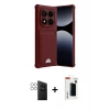 MARSİLYAN™- Redmi Note 14 Pro 4G Kılıf Vadi Çizgi Prime - Şeffaf Hayalet Polymer Nano Ekran Koruyucu + Gümüş PVD Metal Kamera Lens