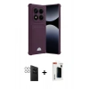 MARSİLYAN™- Redmi Note 14 Pro 4G Kılıf Vadi Çizgi Prime - Şeffaf Hayalet Polymer Nano Ekran Koruyucu + Gümüş PVD Metal Kamera Lens