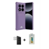 MARSİLYAN™- Redmi Note 14 Pro 4G Kılıf Vadi Çizgi Prime - Şeffaf Polymer Nano Ekran Koruyucu + PVD Metal Kamera Lens - GS