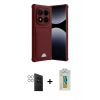 MARSİLYAN™- Redmi Note 14 Pro 4G Kılıf Vadi Çizgi Prime - Şeffaf Polymer Nano Ekran Koruyucu + PVD Metal Kamera Lens - GS