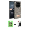 MARSİLYAN™- Redmi Note 14 Pro 4G Kılıf Vadi Klasik Serisi - Şeffaf Hayalet Polymer Nano Ekran Koruyucu + Raze Metal Kamera Lens - GS