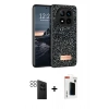 MARSİLYAN™- Redmi Note 14 Pro 4G Kılıf Vadi Klasik Serisi - Şeffaf Hayalet Polymer Nano Ekran Koruyucu + Siyah PVD Metal Kamera Lens