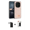 MARSİLYAN™- Redmi Note 14 Pro 4G Kılıf Vadi Klasik Serisi - Şeffaf Hayalet Polymer Nano Ekran Koruyucu + Siyah PVD Metal Kamera Lens
