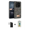MARSİLYAN™- Redmi Note 14 Pro 4G Kılıf Vadi Klasik Serisi - Şeffaf Polymer Nano Ekran Koruyucu + PVD Metal Kamera Lens - GS
