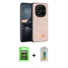 MARSİLYAN™- Redmi Note 14 Pro 4G Kılıf Vadi Klasik Serisi - Şeffaf Polymer Nano Ekran Koruyucu + Raze Metal Kamera Lens - SH