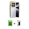 MARSİLYAN™- Redmi Note 14 Pro 4G Kılıf Vadi Minimal - Şeffaf Hayalet Polymer Nano Ekran Koruyucu + Raze Metal Kamera Lens - SH