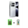 MARSİLYAN™- Redmi Note 14 Pro 4G Kılıf Vadi Minimal - Şeffaf Polymer Nano Ekran Koruyucu + Raze Metal Kamera Lens - SH
