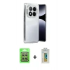MARSİLYAN™- Redmi Note 14 Pro 4G Kılıf Vadi Minimal - Şeffaf Polymer Nano Ekran Koruyucu + Raze Metal Kamera Lens - GS