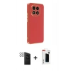 MARSİLYAN™- Redmi Note 14 Pro 4G Kılıf Yankı Serisi - Şeffaf Hayalet Polymer Nano Ekran Koruyucu + PVD Metal Kamera Lens - SH