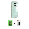 MARSİLYAN™- Redmi Note 14 Pro 4G Kılıf Yankı Serisi - Şeffaf Hayalet Polymer Nano Ekran Koruyucu + Raze Metal Kamera Lens - SH