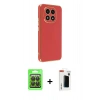 MARSİLYAN™- Redmi Note 14 Pro 4G Kılıf Yankı Serisi - Şeffaf Hayalet Polymer Nano Ekran Koruyucu + Raze Metal Kamera Lens - SH