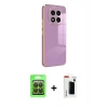 MARSİLYAN™- Redmi Note 14 Pro 4G Kılıf Yankı Serisi - Şeffaf Hayalet Polymer Nano Ekran Koruyucu + Raze Metal Kamera Lens - SH