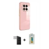 MARSİLYAN™- Redmi Note 14 Pro 4G Kılıf Yankı Serisi - Şeffaf Polymer Nano Ekran Koruyucu + PVD Metal Kamera Lens - SH