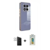 MARSİLYAN™- Redmi Note 14 Pro 4G Kılıf Yankı Serisi - Şeffaf Polymer Nano Ekran Koruyucu + PVD Metal Kamera Lens - GS