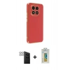 MARSİLYAN™- Redmi Note 14 Pro 4G Kılıf Yankı Serisi - Şeffaf Polymer Nano Ekran Koruyucu + PVD Metal Kamera Lens - SH