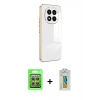 MARSİLYAN™- Redmi Note 14 Pro 4G Kılıf Yankı Serisi - Şeffaf Polymer Nano Ekran Koruyucu + Raze Metal Kamera Lens - GS