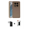 MARSİLYAN™- Redmi Note 14 Pro 4G Kılıf Yankı Yansıma Özel Seri - Şeffaf Hayalet Polymer Nano Ekran Koruyucu + PVD Metal Kamera Lens - SH
