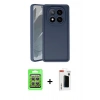MARSİLYAN™- Redmi Note 14 Pro 4G Kılıf Yankı Yansıma Özel Seri - Şeffaf Hayalet Polymer Nano Ekran Koruyucu + Raze Metal Kamera Lens - GS