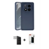 MARSİLYAN™- Redmi Note 14 Pro 4G Kılıf Yankı Yansıma Özel Seri - Şeffaf Hayalet Polymer Nano Ekran Koruyucu + PVD Metal Kamera Lens - SH