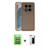 MARSİLYAN™- Redmi Note 14 Pro 4G Kılıf Yankı Yansıma Özel Seri - Şeffaf Hayalet Polymer Nano Ekran Koruyucu + Raze Metal Kamera Lens - GS