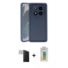 MARSİLYAN™- Redmi Note 14 Pro 4G Kılıf Yankı Yansıma Özel Seri - Şeffaf Polymer Nano Ekran Koruyucu + PVD Metal Kamera Lens - SH