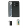 MARSİLYAN™- Redmi Note 14 Pro 4G Kılıf Yankı Yansıma Özel Seri - Şeffaf Polymer Nano Ekran Koruyucu + PVD Metal Kamera Lens - SH