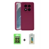 MARSİLYAN™- Redmi Note 14 Pro 4G Kılıf Yankı Yansıma Özel Seri - Şeffaf Polymer Nano Ekran Koruyucu + Raze Metal Kamera Lens - SH