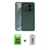 MARSİLYAN™- Redmi Note 14 Pro 4G Kılıf Yankı Yansıma Özel Seri - Şeffaf Polymer Nano Ekran Koruyucu + Raze Metal Kamera Lens - SH