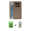 MARSİLYAN™- Redmi Note 14 Pro 4G Kılıf Yankı Yansıma Özel Seri - Şeffaf Polymer Nano Ekran Koruyucu + Raze Metal Kamera Lens - GS