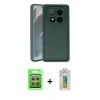 MARSİLYAN™- Redmi Note 14 Pro 4G Kılıf Yankı Yansıma Özel Seri - Şeffaf Polymer Nano Ekran Koruyucu + Raze Metal Kamera Lens - GS