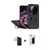MARSİLYAN™- Redmi Note 14 Pro 4G Kılıf Yörünge Çizgi - Şeffaf Hayalet Polymer Nano Ekran Koruyucu + PVD Metal Kamera Lens - GS