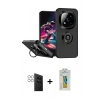 MARSİLYAN™- Redmi Note 14 Pro 4G Kılıf Yörünge Çizgi - Şeffaf Polymer Nano Ekran Koruyucu + PVD Metal Kamera Lens - GS