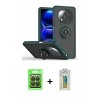 MARSİLYAN™- Redmi Note 14 Pro 4G Kılıf Yörünge Çizgi - Şeffaf Polymer Nano Ekran Koruyucu + Raze Metal Kamera Lens - SH
