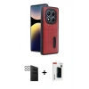 MARSİLYAN™- Redmi Note 14 Pro 4G Kılıf Yörünge Işık Serisi - Şeffaf Hayalet Polymer Nano Ekran Koruyucu + PVD Metal Kamera Lens - SH