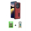 MARSİLYAN™- Redmi Note 14 Pro 4G Kılıf Yörünge Işık Serisi - Şeffaf Polymer Nano Ekran Koruyucu + Raze Metal Kamera Lens - GS