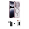 MARSİLYAN™- Redmi Note 14 Pro 4G Kılıf Zirve Doku Prime - Şeffaf Hayalet Polymer Nano Ekran Koruyucu + PVD Metal Kamera Lens - SH