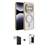MARSİLYAN™- Redmi Note 14 Pro 4G Kılıf Zirve Doku Prime - Şeffaf Hayalet Polymer Nano Ekran Koruyucu + PVD Metal Kamera Lens - SH