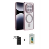 MARSİLYAN™- Redmi Note 14 Pro 4G Kılıf Zirve Doku Prime - Şeffaf Polymer Nano Ekran Koruyucu + PVD Metal Kamera Lens - SH