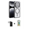 MARSİLYAN™- Redmi Note 14 Pro 4G Kılıf Zirve Doku Prime - Şeffaf Polymer Nano Ekran Koruyucu + PVD Metal Kamera Lens - SH