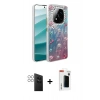 MARSİLYAN™- Redmi Note 14 Pro 4G Kılıf Zirve Modern Prime - Şeffaf Hayalet Polymer Nano Ekran Koruyucu + PVD Metal Kamera Lens - GS