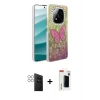 MARSİLYAN™- Redmi Note 14 Pro 4G Kılıf Zirve Modern Prime - Şeffaf Hayalet Polymer Nano Ekran Koruyucu + PVD Metal Kamera Lens - GS
