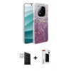MARSİLYAN™- Redmi Note 14 Pro 4G Kılıf Zirve Modern Prime - Şeffaf Hayalet Polymer Nano Ekran Koruyucu + PVD Metal Kamera Lens - GS