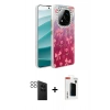 MARSİLYAN™- Redmi Note 14 Pro 4G Kılıf Zirve Modern Prime - Şeffaf Hayalet Polymer Nano Ekran Koruyucu + PVD Metal Kamera Lens - SH