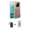 MARSİLYAN™- Redmi Note 14 Pro 4G Kılıf Zirve Modern Prime - Şeffaf Polymer Nano Ekran Koruyucu + PVD Metal Kamera Lens - GS