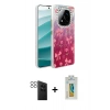 MARSİLYAN™- Redmi Note 14 Pro 4G Kılıf Zirve Modern Prime - Şeffaf Polymer Nano Ekran Koruyucu + PVD Metal Kamera Lens - SH