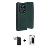 MARSİLYAN™- Redmi Note 14 Pro 4G Kılıf Zirve Yansıma Serisi - Şeffaf Hayalet Polymer Nano Ekran Koruyucu + PVD Metal Kamera Lens - SH