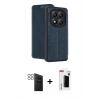 MARSİLYAN™- Redmi Note 14 Pro 4G Kılıf Zirve Yansıma Serisi - Şeffaf Hayalet Polymer Nano Ekran Koruyucu + PVD Metal Kamera Lens - SH