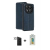 MARSİLYAN™- Redmi Note 14 Pro 4G Kılıf Zirve Yansıma Serisi - Şeffaf Polymer Nano Ekran Koruyucu + PVD Metal Kamera Lens - SH